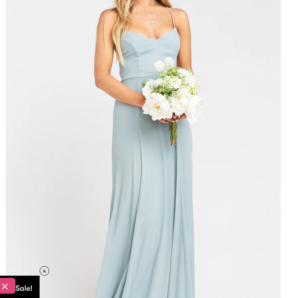 Godshaw Goddess Gown in Silver Sage SHOW ME YOUR MUMU